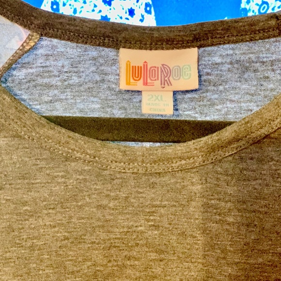 Lularoe 2xl Randi Shirt in Grey - Picture 4 of 4
